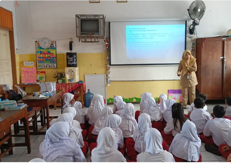 Kegiatan Pendidikan Anti Korupsi di SD Negeri Lamper Kidul 01 terintegrasi dengan Mata Pelajaran PKn